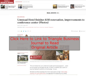 Umstead Hotel Renovations Interior Design by MBID in TBJ