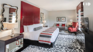 Award Winning Boutique Hotel Design Firm Red Bedroom Suite North Carolina