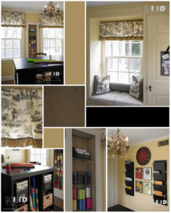 Black White and Yellow Craft Room Design North Carolina