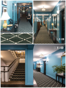 Boutique Hotel Interior Design Hallways and Corridors Blue