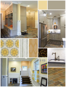 Cheerful Mudroom Interior Design Greensboro North Carolina