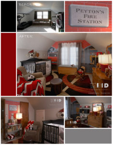 Nursery and Childrens Room Design Greensboro North Carolina Red Black and Gray