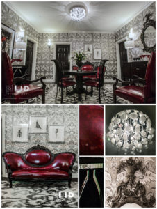 Luxury Hotel and Event Center Interior Design Meeting Room Red Black White