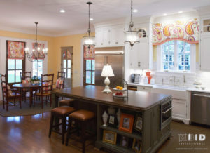 Colorful Spring Colors in White Kitchen Design