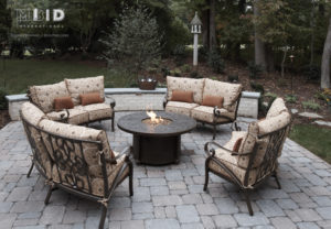 North Carolina Outdoor Patio Fire Pit Design